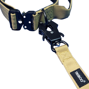 TIKIBOO Tactical Dog Collar and Leash Set with Handle – Heavy Duty Military Nylon Training Collar for Large Dogs, Adjustable Metal Buckle for Working Dogs, K9, German Shepherd (Copy)