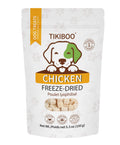 TIKIBOO Chicken Freeze-Dried Dog Treats - Healthy, all-natural, high-protein snacks for pets. Perfect for training and rewarding your dog - Front 150 grams